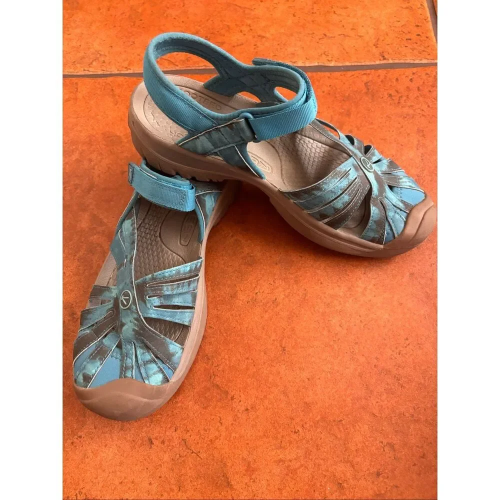 Keen Turquoise and Grey Sandals